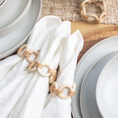 Pottery Barn Inspired Wicker Napkin Rings